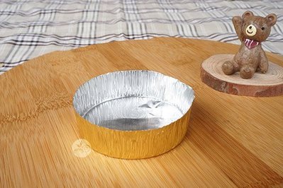 鋁箔盤(金)_6x1.8cm_約50入_E1002-1◎鋁箔.鋁箔盤.鋁箔模.模具.烤模.蛋糕.小派.小塔.金色