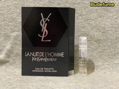 YSL 聖羅蘭 La Nuit de L‘Homme 天之驕子夜幕版 男性淡香水原廠試管1.2ml