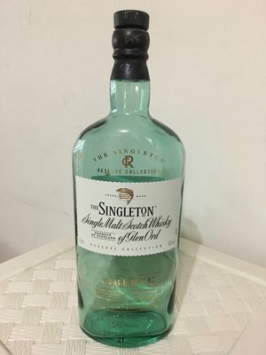 蘇格蘭蘇格登12年 純麥威士忌-空酒瓶釀酒釀醋，酒瓶切割DIY；保留酒標，可收藏；可當家飾品。容量：700ML