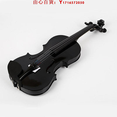 可開發票量大優惠奇寶居手工小提琴成人學生初學入門小提琴珠光黑色小提琴樂器3/4