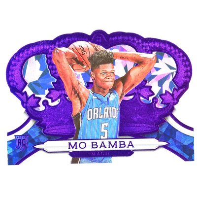低限量25張冰碎紫亮！(RC) 魔術核心 Mo Bamba 皇冠Crown Royale Purple Crystal版新人RC切割卡 2018-19