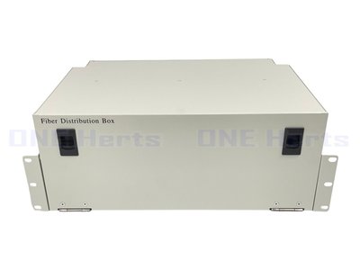 KC02-48C-4U 48芯機架光纖終端箱4U 48路光纖盒 48口光纖箱 末端光纖收容箱 光纖收容盒 光纖收容器材