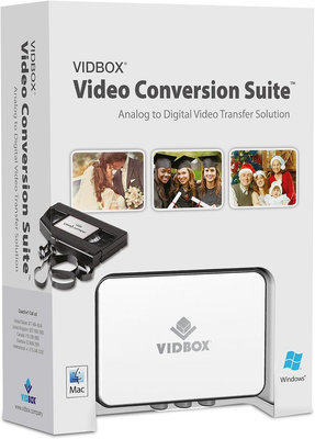 VIDBOX VCS2M USB VHS 轉 DVD 燒錄 適 Mac OS 10.12 後 PC Windows 11 10 Video Conversion