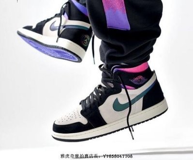 Air Jordan 1 Zoom CMFT “PSG” 黑白紫 反光 大巴黎 減震 高筒 籃球鞋 DB3610 105
