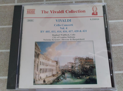 【鳳姐嚴選二手唱片】NAXOS：The Vivaldi Collection Cello Concerti Vol.4