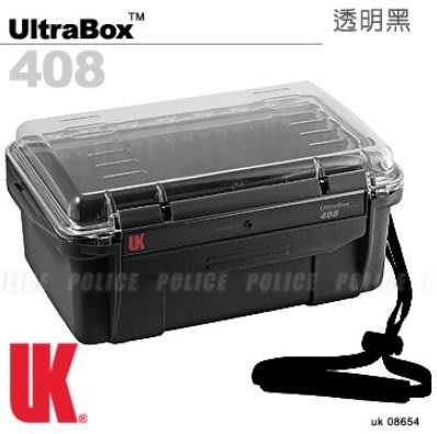 【LED Lifeway】美國 UK ULTRA BOX (公司貨-特價) 408透明黑色防水箱 #08654