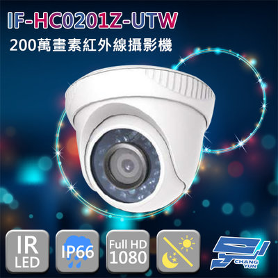 昌運監視器 IF-HC0201Z-UTW 四合一 200萬畫素 1080P 紅外線半球攝影機