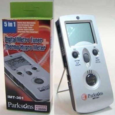 【附專用整流器】Parksons IMT-301 五合一 溫度計/濕度計/調音器/節拍器 鋼琴爵士鼓適用 全新現貨