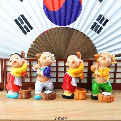 韓國民俗工藝品擺件朝鮮族禮品情侶可愛娃娃教室布置早教桌面擺飾-促銷