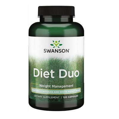 【天然小舖】Swanson Diet Duo 專利型甲殼素 白腎豆菁華 Phase-2 120顆