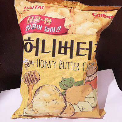 【1包】Calbee 蜂蜜奶油洋芋片 120公克 蜂蜜 奶油 洋芋片 馬鈴薯片 薯片 零食 餅乾 韓國製 COSTCO