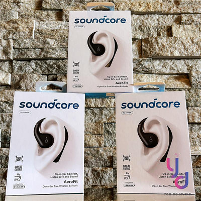 分期免運 Soundcore AeroFit 氣傳導 開放式 真無線 藍牙 耳機 耳掛 掛頸 運動型 保固兩年