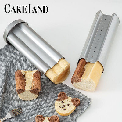 現貨：日本進口Cakeland卡通吐司模具 兒童可愛貓咪 小熊造型吐司烘焙工具 CFYP009
