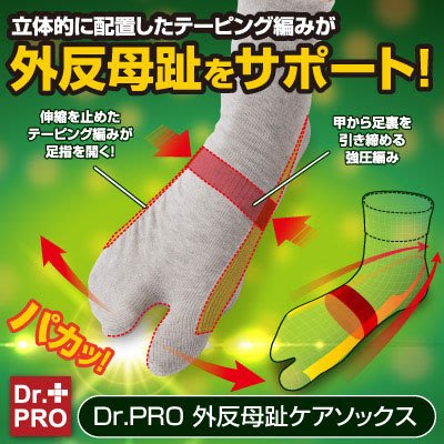日本製 Dr.PRO 拇指外翻 矯正 機能襪 抗菌 防臭 纖維 襪子 整骨院長監製 【全日空】