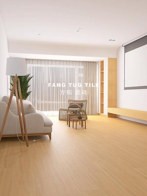 日式柔光木紋磚 仿實木地板磚200x1200客廳瓷磚 北歐陽台臥室地磚_木初伽野