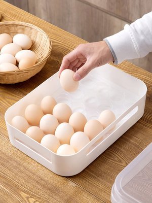 小姐姐『居家』可視冰箱雞蛋盒食物保鮮盒雞蛋托24格廚房塑料放雞蛋收納盒雞蛋格