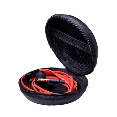 耳機收納包EVA 仿皮耳機盒 硬殼耳機包 零錢包 充電線收納包【GK360】