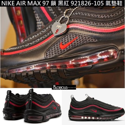 免運 NIKE AIR MAX 97  銀彈 情人 黑紅 CU9990-001 鎖 氣墊鞋【GLORIOUS潮鞋代購】