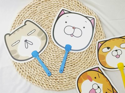 河馬班玩具-授權系列-白爛貓-PP造型扇📢原價70~特價30❗❗讓白爛貓陪你清涼一夏