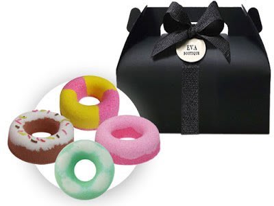 EVA可愛甜甜圈禮盒 汽泡錠泡澡球 點心造型沐浴球禮盒