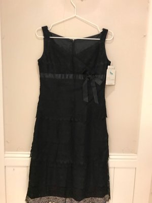 22 October 日本製全新黑色優雅百搭精緻法國蕾絲小洋裝禮服，原價$12,900，分享價$6,000（含運）