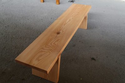 【きの原味】台灣赤松長板凳-台南 原木 家具