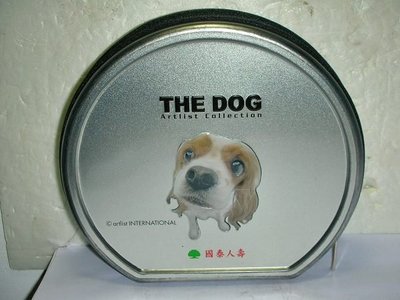L.全新THE DOG大頭狗造型鐵質CD收納盒!!--值得收藏!!/黑箱50/-P