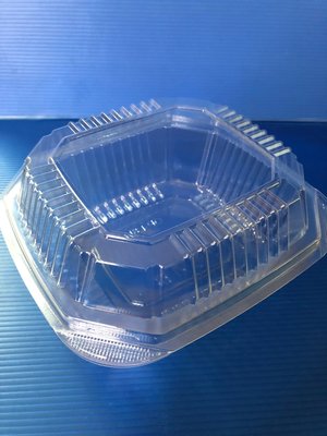【OPL8】透明八角盒 1000個/箱  泡芙盒 自扣盒 漢堡盒  塑膠盒 蛋糕盒 蔬果盒