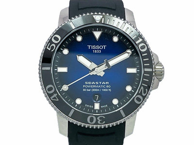 賀成交【JDPS 御典品 / 名錶專賣】TISSOT 天梭錶 Seastar 1000系列 型號T120407A 不鏽鋼 自動 編號I-23493