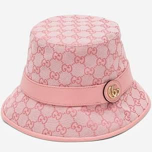 Gucci GG logo 粉色 漁夫帽 帽子 水桶帽 報童帽 貝雷帽 造型帽 遮陽帽 修飾臉型 女大介紹
