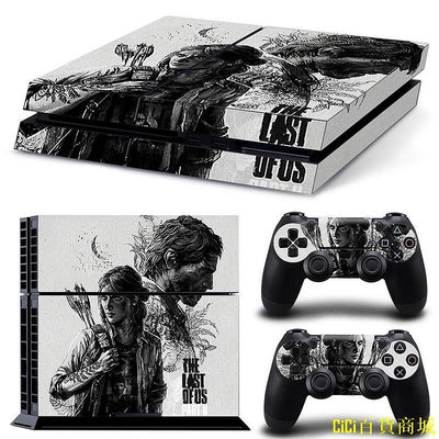 天極TJ百貨PS5貼膜 主機貼膜 保護貼 改色貼 PS4貼紙PS41100/1200主機卡通貼膜機身手柄貼不留膠美國末日2多款