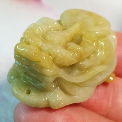 🐉衣錦榮歸🐢天然緬甸玉A貨翡翠-黃翡 立體精雕 金錢 龍龜 現貨實拍優惠特價