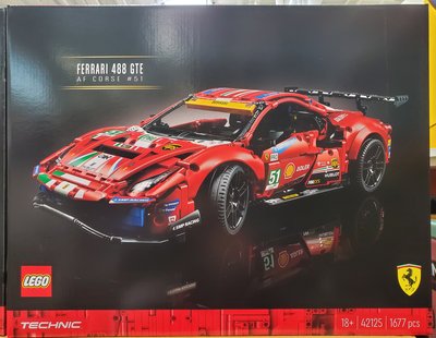 【小如的店】好市多 LEGO 樂高積木 科技系列 Ferrari 488 GTE 賽車42125(1盒裝) 138434