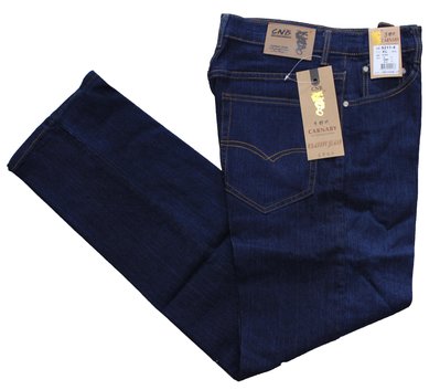 牛仔褲大王 5211-4 藍色彈性伸縮牛仔工作褲 伸縮直筒褲 中直筒牛仔褲 M~5L