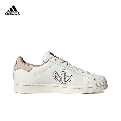 Adidas Originals Superstar 休閑板鞋 星星 復古 白粉紅 IG3853 白灰藍 IG3852