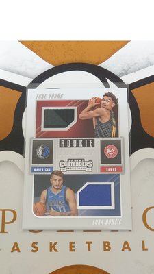 2018-19 PANINI CONTENDERS LUKA DONCIC/TRAE YOUNG 新人雙門票雙球衣卡