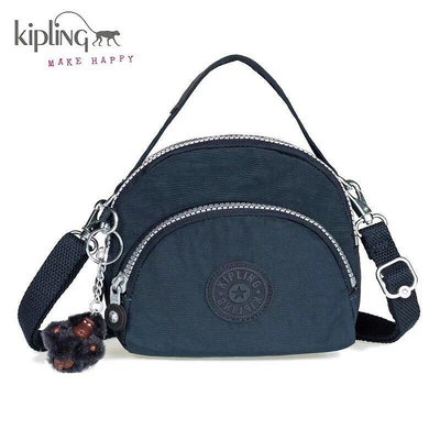 小Z代購#Kipling 猴子包 K13869 深藍 休閒 多用拉鍊款輕量斜背包 肩背 手提 旅遊 小款