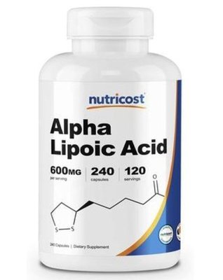 現貨美國Nutricost Alpha Lipoic Acid 硫辛酸600毫克 240粒