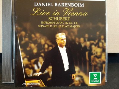 Barenboim,Schubert-P.s D.960,Impromptu,巴倫波因鋼琴，演繹舒伯特-鋼琴奏鳴曲作品960，4首即興曲，維也納現場錄音專輯