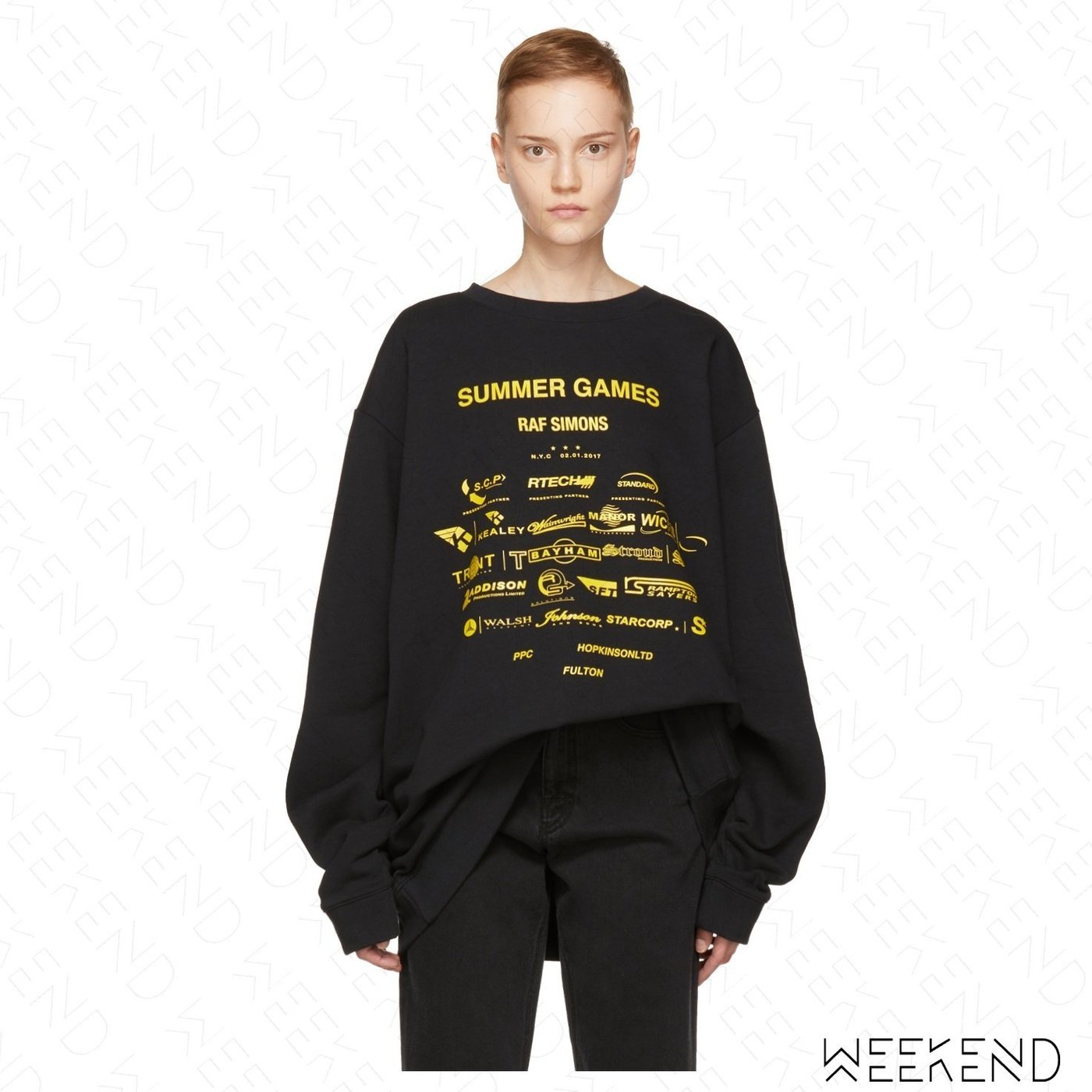 WEEKEND】RAF SIMONS Summer Games Oversize 長袖衛衣黑色| Yahoo奇摩拍賣