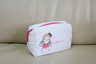 玫瑰寶寶帆布化妝包 收納包 隨手包 手拿包 化妝品 旅行包