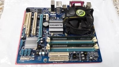 二手主機板 GIGABYTE GA-G41M-COMBO (CPU+FAN+DDR2 1GB*2)