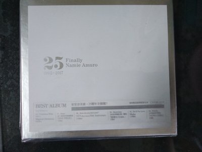 安室奈美惠 Namie Amuro - 25週年全精選「Finally」(3CD+DVD)初回外紙殻版,全新未拆