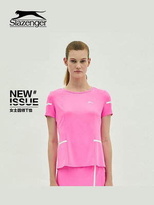 新款特惠*slazenger/史萊辛格 116周年溫網紀念版女士網球服T恤-阿英特價