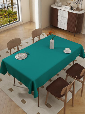 桌墊 桌布 2023新款桌布免洗防水防燙防油純色餐桌墊茶幾家用長方形PVC桌墊