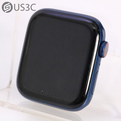 【US3C-高雄店】【一元起標】台灣公司貨 Apple Watch 6 44mm LTE版 藍色 鋁合金錶殼 蘋果手錶 血氧濃度感測器 SOS緊急服務