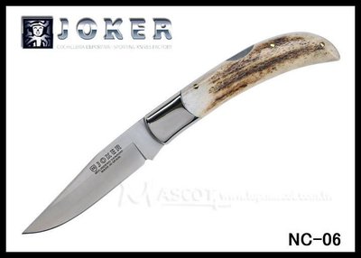 【原型軍品】全新 II JOKER NC06 西班牙小丑 鹿角折刀 口袋摺疊刀