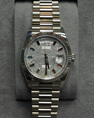 【Tw Watch】勞力士 Rolex 128239 彩寶滿鑽 進勞服保固中 單錶 經典收藏