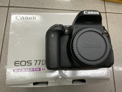 [保固一年] [高雄明豐] 95新 Canon EOS 77D 快門次6xx 便宜賣 90D 80D [e2701]