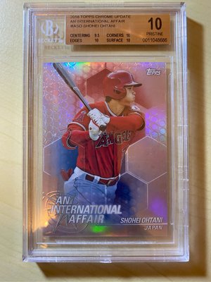 大谷翔平RC 2018 topps chrome update an international affair Shohei Ohtani BGS10